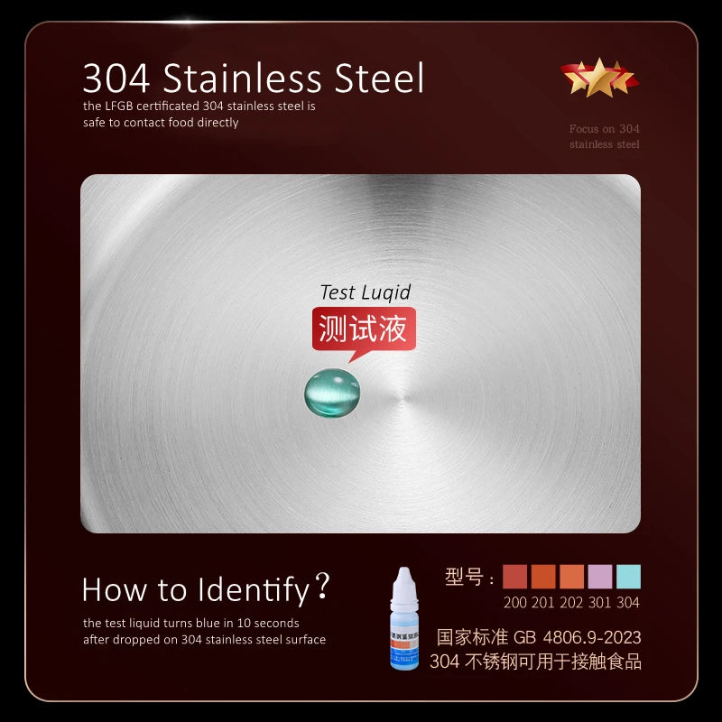 LFGB Certification Apple Shape 3.2L 304 Stainless Steel Kitchen Saucepot Ultra Thick Stewing Pot Internal Circulation Soup Pot