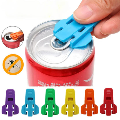 6PCS/SET Simple Portable Bottle Opener Reusable Easy Can Opener Sealed Drink Beer Cola Lid Remover Kitchen Supplies Camping Tool