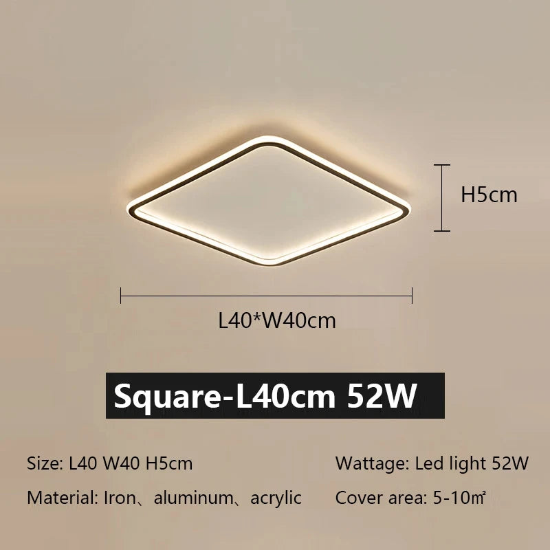 Ultrathin Minimalist LED Ceiling Light Nordic Circle Bedroom Lamp Home Decor Interior Living Room  Balcony Ceiling Pendant Lamp