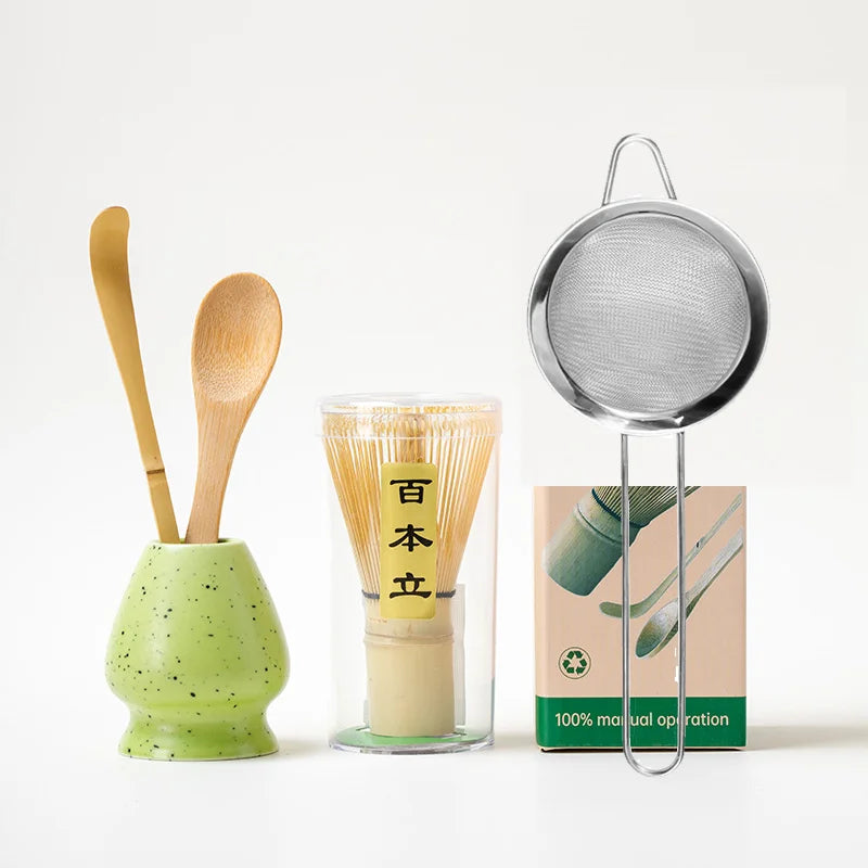 1/5PCS/set Japanese Matcha Set Safety Bamboo Buddha Tea Spoon Tea Set Indoor Tea Stirring Tools Accessories Kitchen Teaware Sets