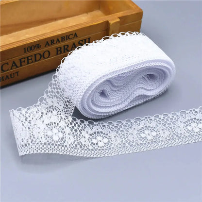 10 Yards/Lot High Quality Beautiful Lace Ribbon Tape 40MM Lace Trim DIY Embroidered For Sewing Decoration african lace fabric