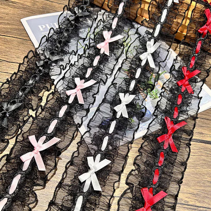 Bow Pleated Lace Handmade Diy Decoration Baby Clothes Skirt Hem Clothing Lace Accessories Curtains Home Decoration Accessories