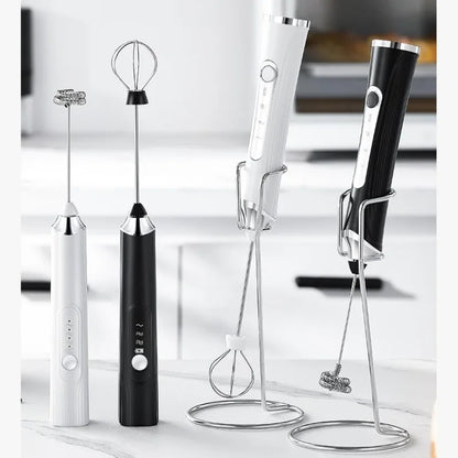 USB-oppladbare 2-i-1 elektriske egg beater-blendere for kjøkkenartikler Mini Blender Mixer Coffee og Whisky Rirrers Gadgets