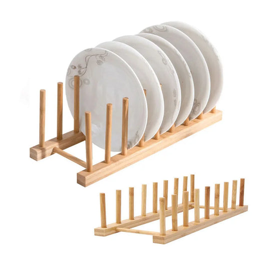 Plack Späichere Rack multifunktional Holzstrack fir Coupe Plat Pot De LID Halter Kichen Sallor-Sazéierungsorganer