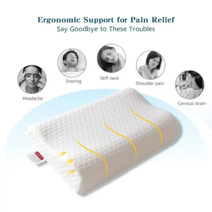 Pillow de espuma de memória 1pc, tecido de malha de poliuretano lento rebote de rebote de água sensor a água CUBE CORREJA PARA NEC ANTI-SNORADO