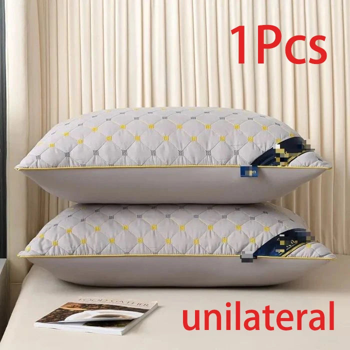 The pillow core protects the cervical vertebrae and helps sleep. Adult student dormitory neck pillow for all four seasons