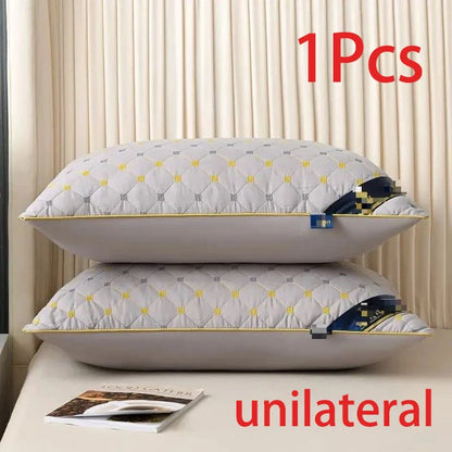 The pillow core protects the cervical vertebrae and helps sleep. Adult student dormitory neck pillow for all four seasons