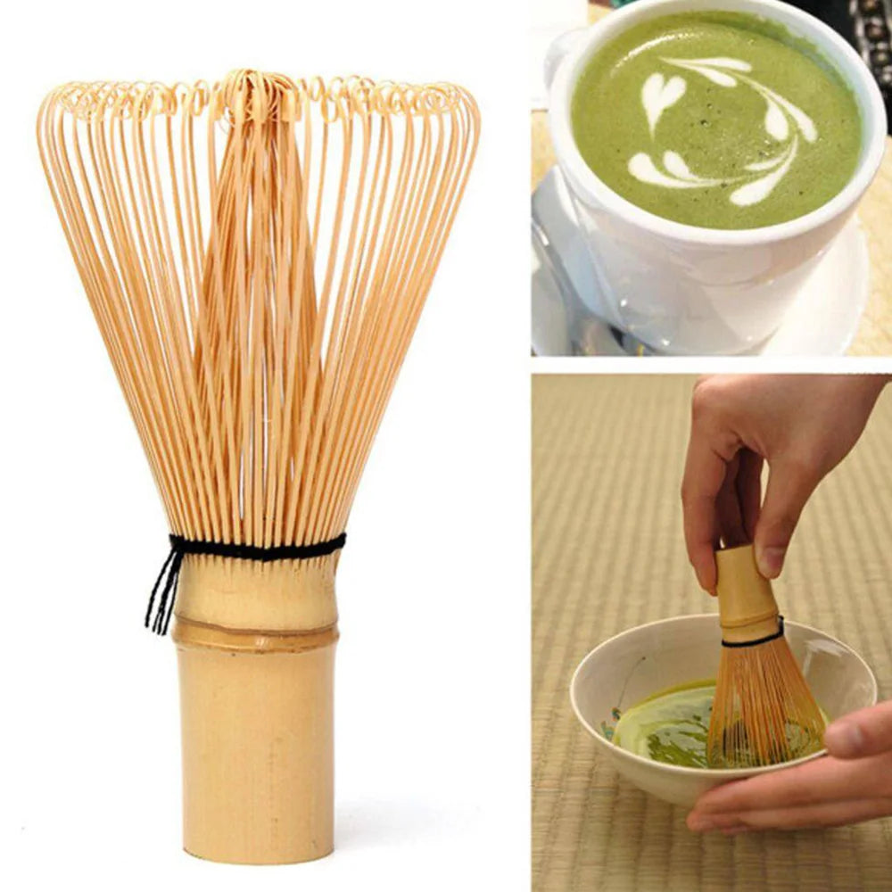 Bambúa Matcha Batcheo de té verde Polvo Pepinete Grinder Matcha Té Chasen Consteador Reutilizable Batimiento de té Tea Té Herramientas de té