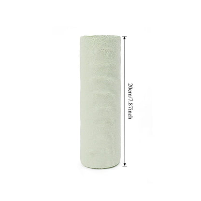 Reusable Cleaning Wipe Household Kitchen Cloth Microfiber Towel Rolls Dish Rags Wash Paper Towel Replacement 1 Roll of 20 Sheets