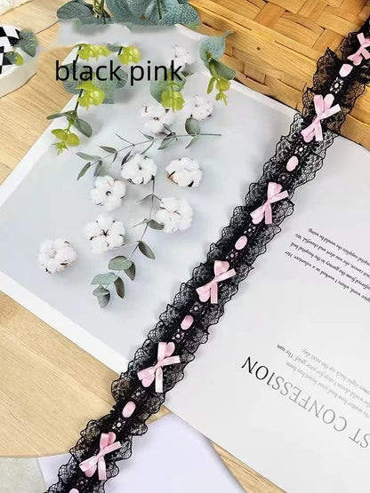 Bow Pleated Lace Handmade Diy Decoration Baby Clothes Skirt Hem Clothing Lace Accessories Curtains Home Decoration Accessories