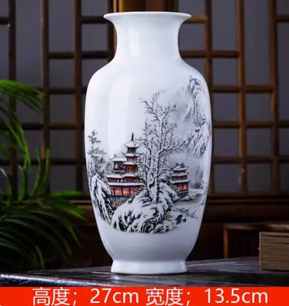 Jingdezhen keramična vaza vintage kitajske tradicionalne vaze domača vaza živali vaza fino gladko površinsko opremljanje člankov