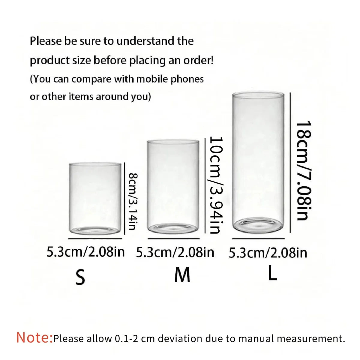 Large capacity Cylinder Wedding Glass Cup Candlestick Straight Tube Glass Vase Dining Table Candle Decoration Art Storage Jar