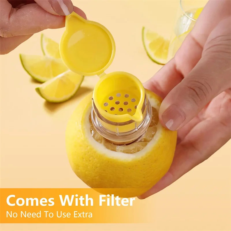 Lemon Lime Squeezer Screw Top Lemon Squeezer Manual Lemon Juicer with Built-In Filter For Lime Squeezer for Cocktails Drinks