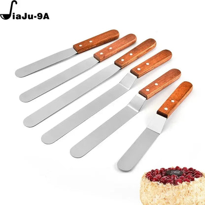 6/8/10/12 Zoll Edelstahr Creme ustrengend Spatel fir Cake Daukkake Tools-Tools Accessoiren