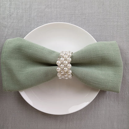 4PCS Table Napkins,40X40cm Cotton Linen Kitchen Tableware Towel,Soft Durable Cloth,Washable and Reusable Placemat