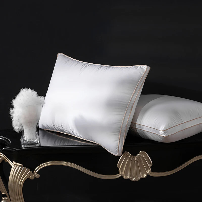 Premium Feather Down Pillow 100% Goose Down 95% Fill 1200TC - 20x26 20x36 Inch Bed Sleeping Pillow