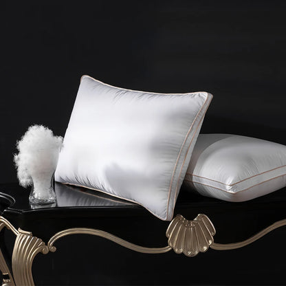 Premium Feather Down Pillow 100% Goose Down 95% Fill 1200TC - 20x26 20x36 Inch Bed Sleeping Pillow