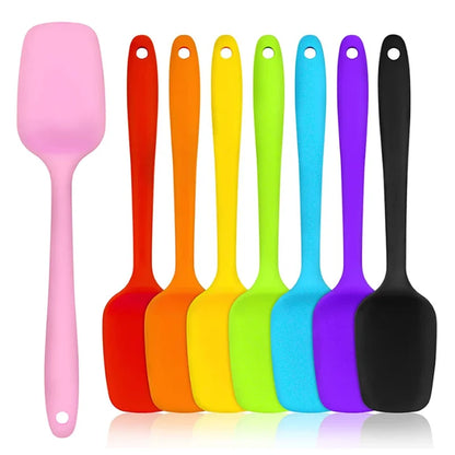 21 cm Silicona Spatula Cream Spatula Spátula Alta temperatura Resistente a la cuchara Cocina accesorios para hornear y herramientas para hornear