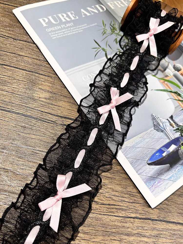 Bow Pleated Lace Handmade Diy Decoration Baby Clothes Skirt Hem Clothing Lace Accessories Curtains Home Decoration Accessories