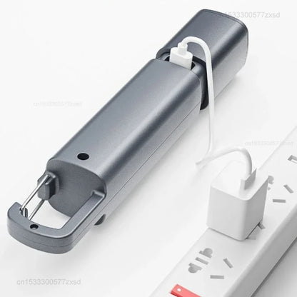 Lanterna de lanterna externa xiaomi portátil forte foco variável com luzes laterais da luz de enchente de longo alcance Lâmpada LED recarregável USB