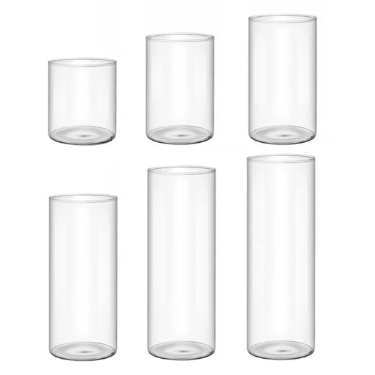 Dekorative glassvaser glass sylindere vase for vakre bord midtstykker