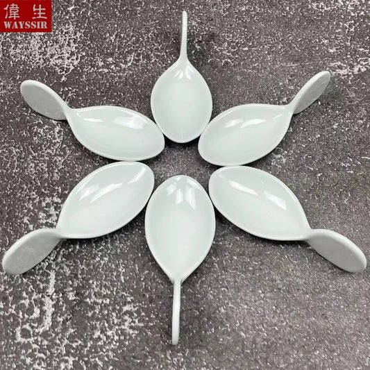 6pcs ensembles de poisson en forme de poisson en porcelaine de porcelaine hôtel buffet buffet de sauce suinée à la maison pour le dîner de la fête de la fête