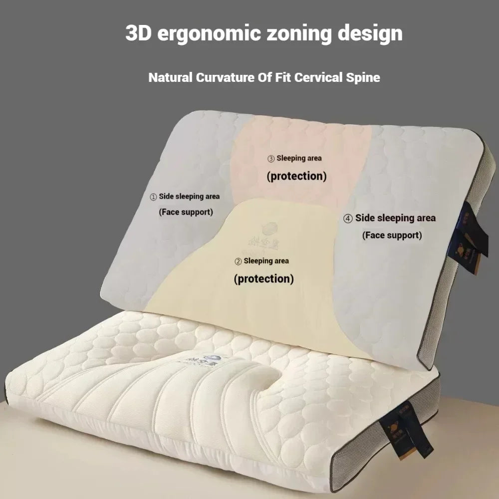 Capsule Neck Pillow Healthy and Breathable Porous Fibers 3D Breathable Mesh Fabric With Three-dimensional Edges Sleeping Pillows