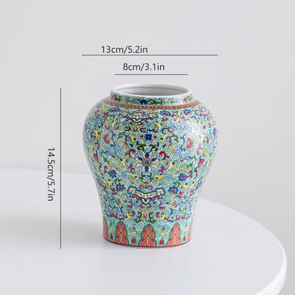 Kitajski modro-beli porcelanski vintage keramični vazi okrasni predmet za cvetje dnevne sobe, lahka luksuz, vrhunski
