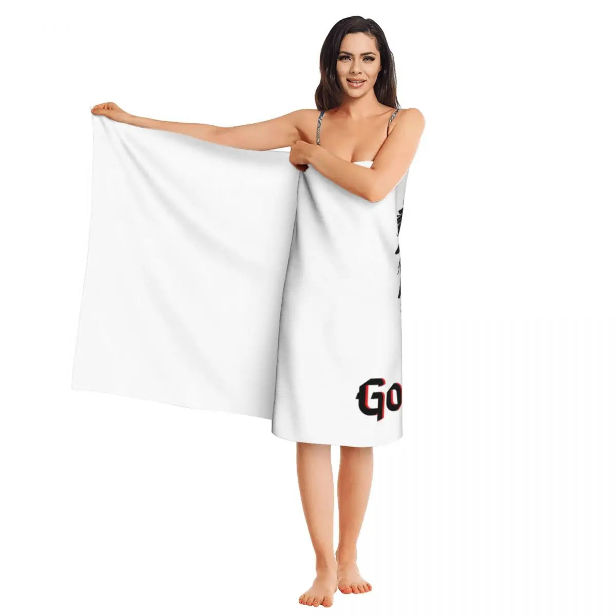 Serviette de baignoire microfibre à séchage rapide personnalisée Entors de lin doux en lin doux des serviettes de douche de piscine de drapeau de l'Empire allemand