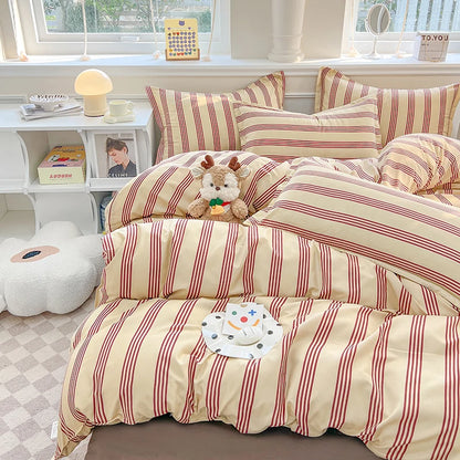 3pcs printed duvet set (1* duvet set + 2 * pillowcase, no core), bedding set, soft and comfortable, all-season