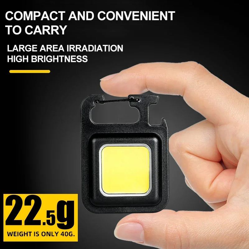 Super Bright Mini Cob Blak Lamarka do ładowania Lampa ładująca Światła kempingowe z Magnet 4 Tryby oświetlenia do domu na kempingu