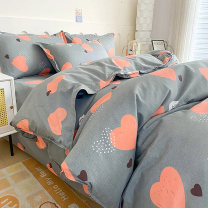 1pc Duvet cover Without Filler Aloe vera cotton synthetic fiber material,Soft Breathable And Comfortable Bedroom bedding