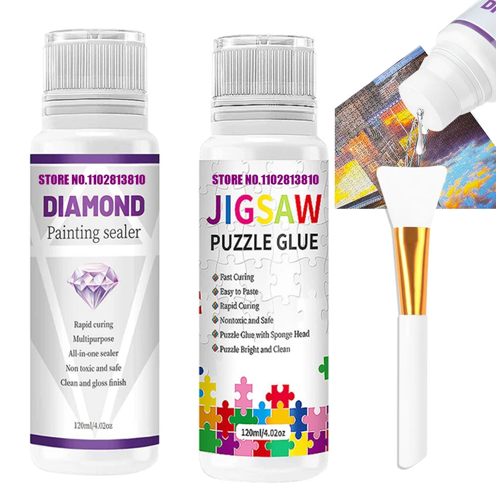 5D Diamond Painting Art Glue Permant Hold Shine Effect The Buzzle Sealer The Diamond Embroidery Mosaic Gel Accessories