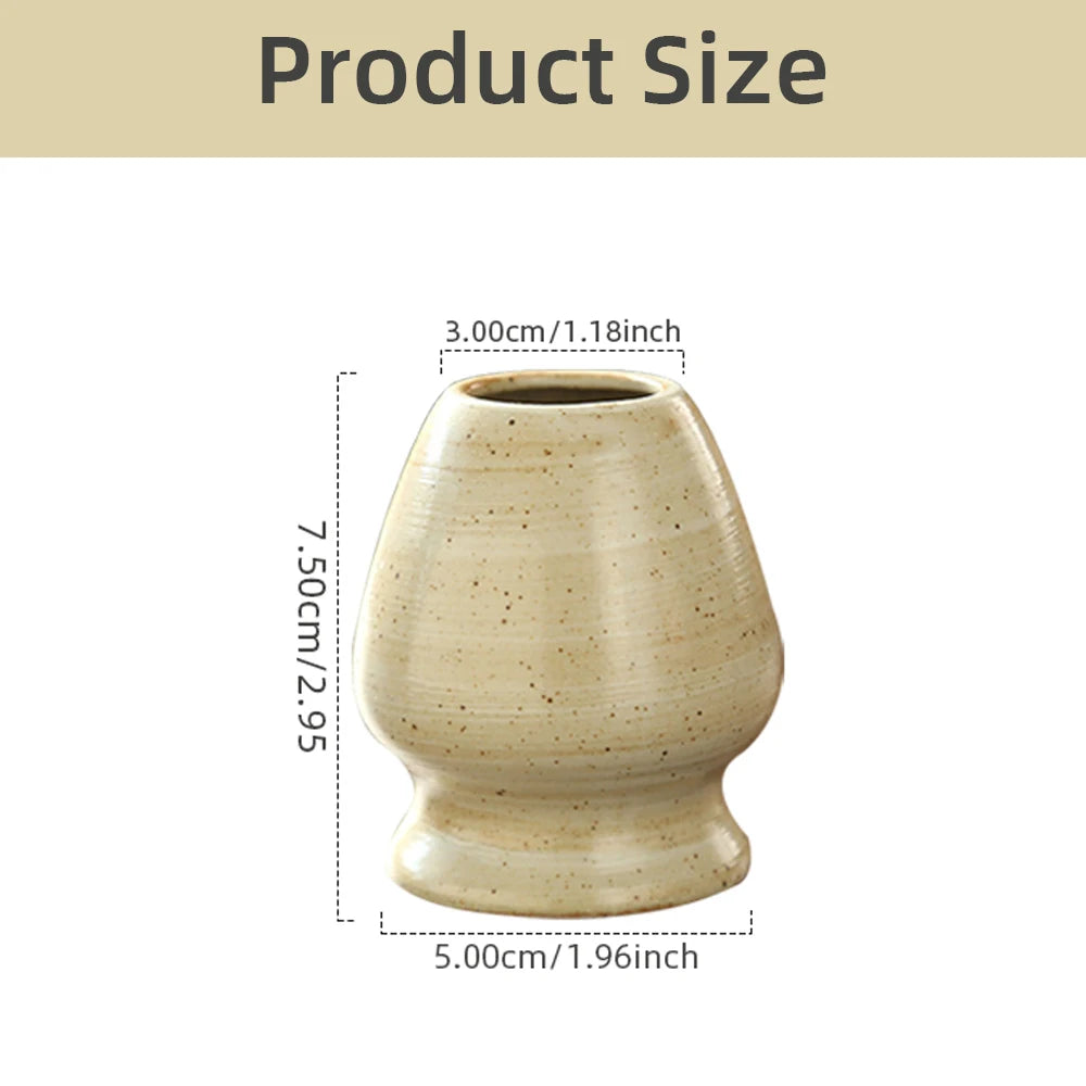 Japanese Ceramic Matcha Green Tea Chasen Holder Tea set accessories Stand Bowl Bamboo Whisk Grinder Brushes Tea Tools Holder