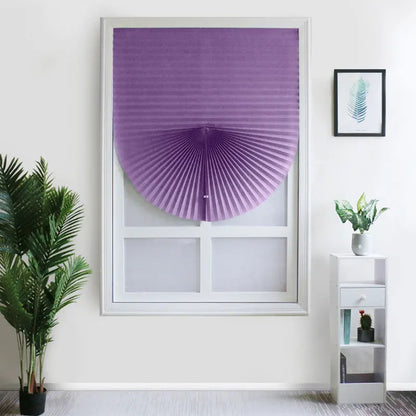 1Pc Half Shades Self-adhesive Windows Nonwoven Folding Curtain Bathroom Balcony Living Room Balcony Curtains Pleated Blinds