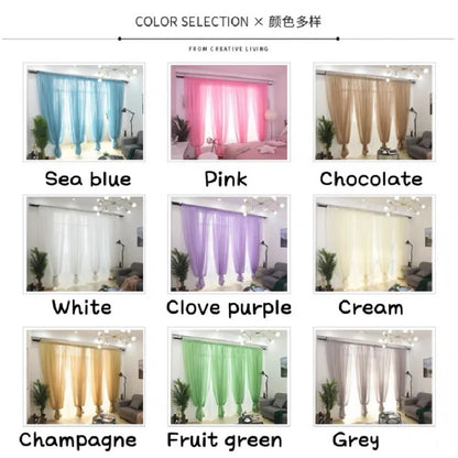 1side Romantic Home Decor Rose Voile Perspective Curtains Living Room Window Curtains Tulle Sheer Curtains only window screening