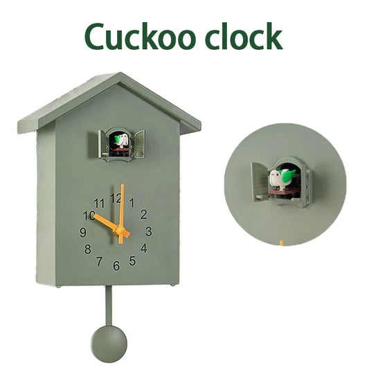 20x25cm Cuckoo Quartz relógio de parede de parede de pássaro moderno casa de estar pendurada assistir relógios horólogo timer escritório home decoração presentes