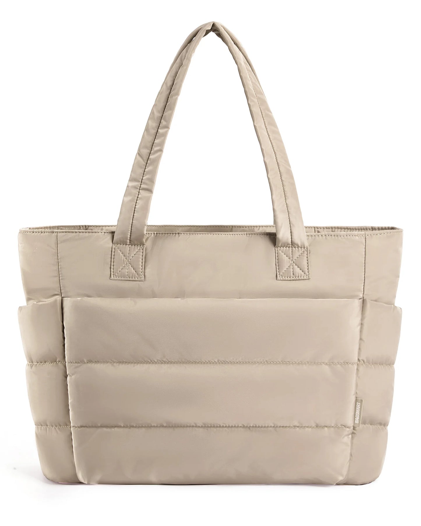 BAGSMART Damentasche, große Kapazität, einfarbig, Einkaufstasche, vielseitige Handtasche für Pendler, Arbeit, Studenten, Klasse, Einkaufstasche