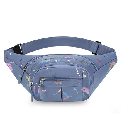 Fashion Hot Stamping Letters Outdoor Running Chest Bag Sport Waist Bags Multifunctional Women Waterproof Crossbody Shoulder Bags