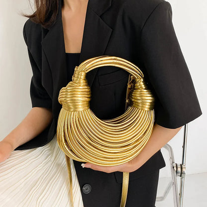 Bolsas para mulheres 2024 nova marca de designer de luxo de ouro