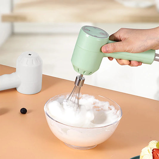 Portable Electric Food Mixer Wireless Hand Blender 3 Växelhastigheter med hög effekt degblandare äggbeater bakning kök mixer verktyg