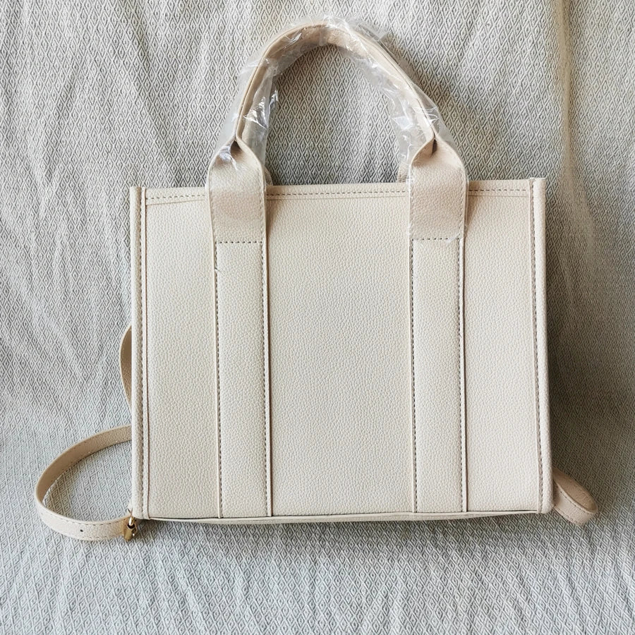 Tygväskan mode nya kvinnors tygväska en axel crossbody handväska beige väska