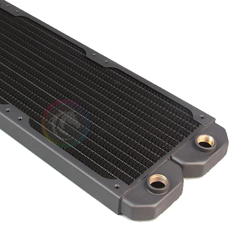 Water Cooling Radiator 360 20mm Ultra-Slim Red Copper 14 FPI Support 120mm Fan Cooler Computer Liquild Cooler Row Black/White