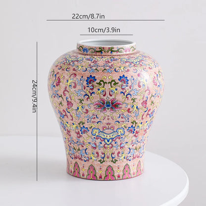 Kitajski modro-beli porcelanski vintage keramični vazi okrasni predmet za cvetje dnevne sobe, lahka luksuz, vrhunski