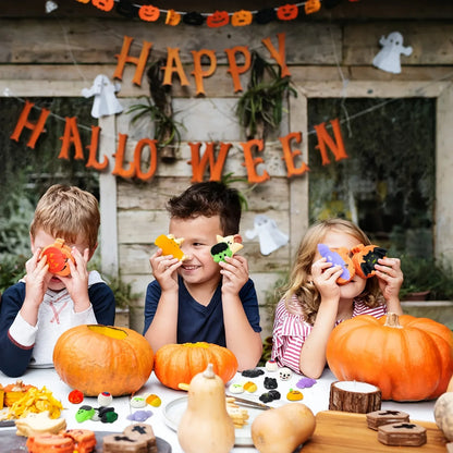 Juguetes de expedientes de Halloween Set - Ansiedad de alivio del estrés TPR para niños 8-12 Juguetes de ansiedad de la fiesta de Halloween para adolescentes y adultos