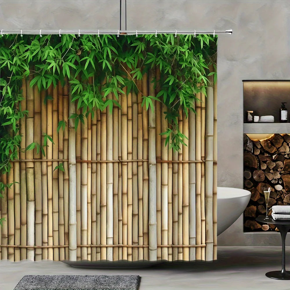 Bamboo Forest Shower Curtain - Multi-Style Bath Decor, Perfect for Those Who Love Nature-Inspired and Practical Designs