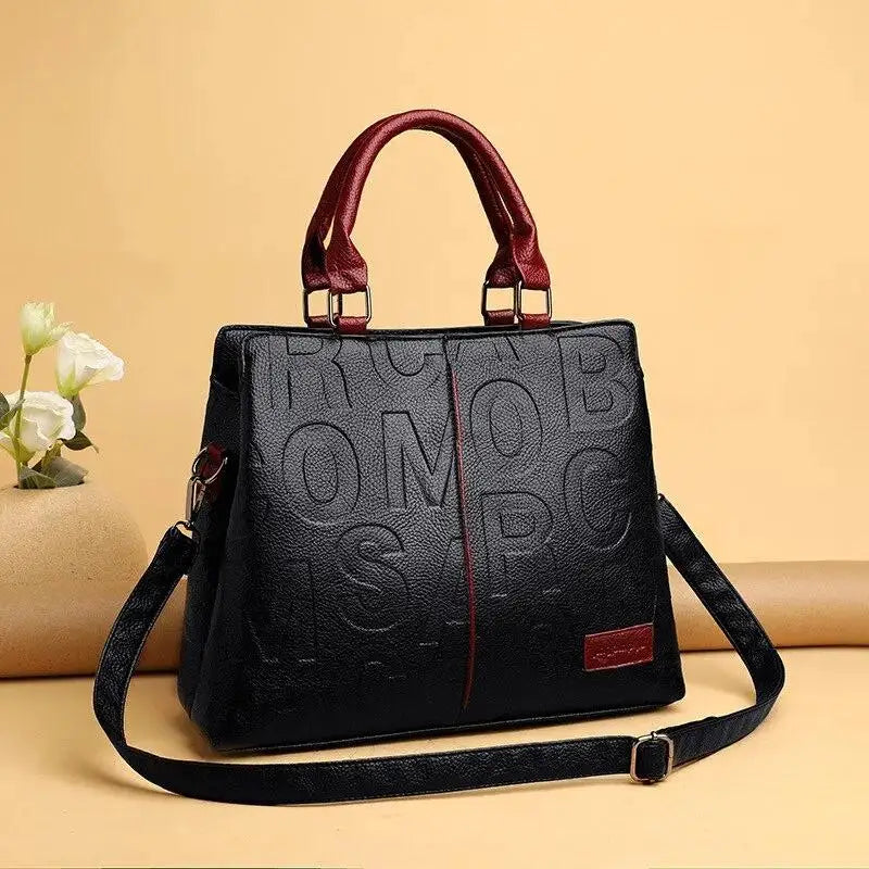 PU Leather Casual Crossbody Bags for Women Ladies Luxury Designer Tote Handbag Female Large Capacity Travel Shoulder Bag