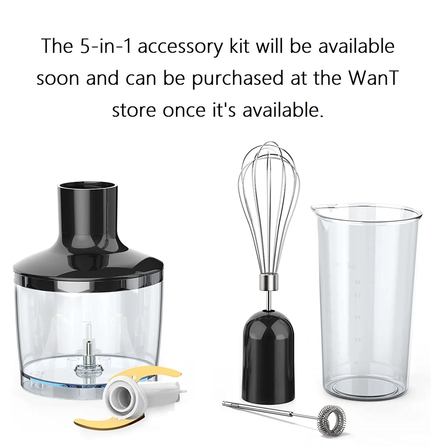 Electric Immersion Hand Blender(Black),Mixer,Chopper,Ice Crushing 2-Speed Control One Hand Mixer,kitchen accessories