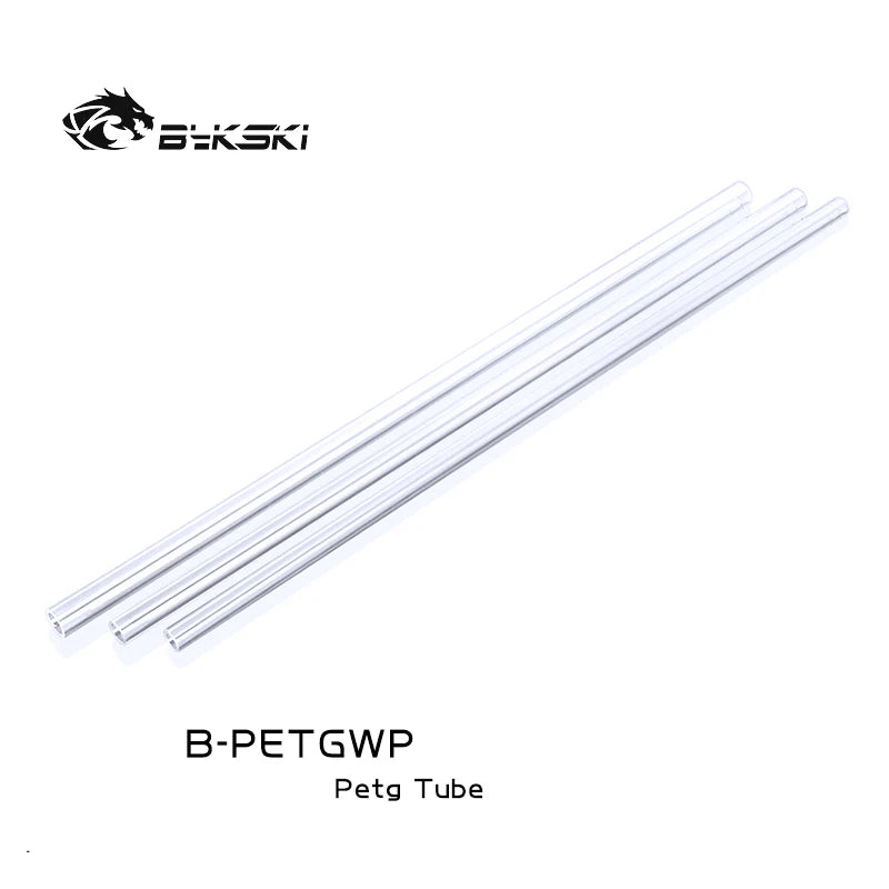 BYKSKI 500mm Διαφανής PMMA Ακρυλικό σκληρό σωλήνα PETG άκαμπτο σωλήνα OD 12mm/14mm/16mm για το σύστημα ψύξης νερού B-YKLWP/B-PETGWP