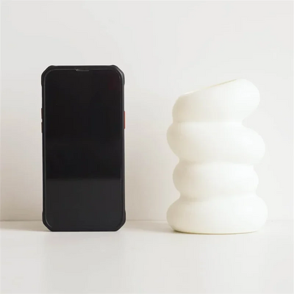 1PC Plastic Spiral White Vase Nordic Creative Flower Arrangement Container For Kitchen Living Bedroom Home Decoration Ornamen